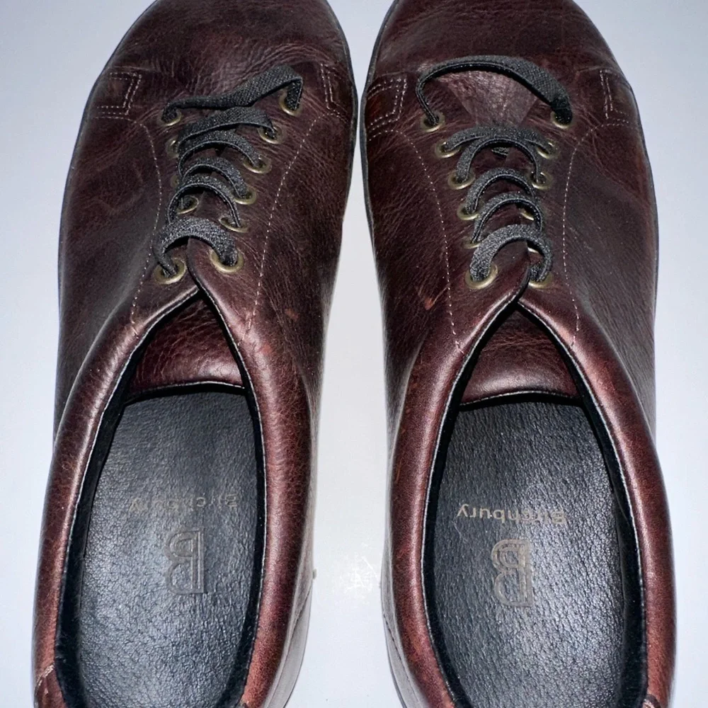 Birchbury Bramford Barefoot Sneakers 10 Brown/Maroon Tone Leather - Picture 2 of 5